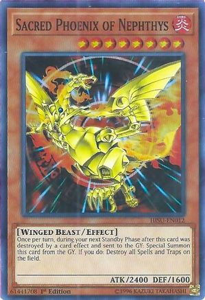Sacred Phoenix of Nephthys (HISU-EN012) - Hidden Summoners Super Rare