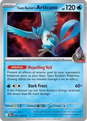 Team Rocket's Articuno - 051/182 - Holo Rare