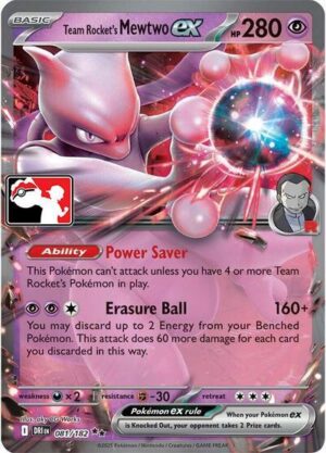 Team Rocket's Mewtwo ex - Prize Pack Series Cards
