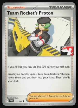Team Rocket's Proton - 177/182 - Prize Pack Series Cards