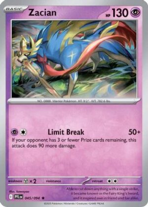 Zacian 045-094 - Holo Rare