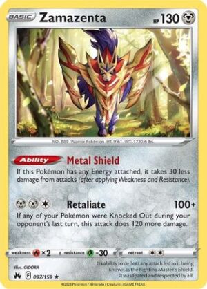 Zamazenta - 097/159 - Holo Rare