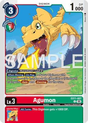 Agumon - Dawn of Liberator (EX11-007 C)