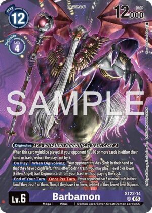 Barbamon - Starter Deck 22: Amethyst Mandala Advanced Deck Set (ST22-14 SR)