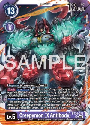 Creepymon (X Antibody) - Time Stranger (BT24-078 SR)
