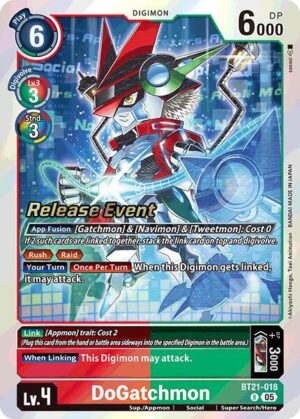 DoGatchmon - World Convergence Release Event Cards (BT-21_PR)