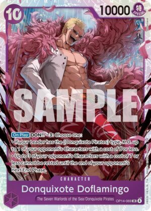 Donquixote Doflamingo - OP14-069 - The Azure Sea's Seven (OP14-069 SR)