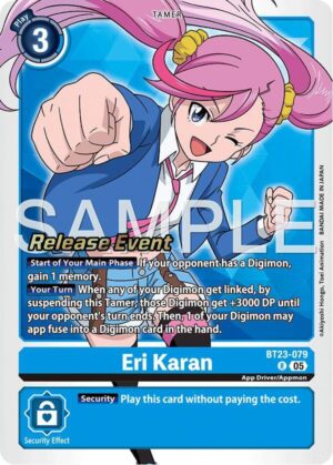 Eri Karan - Hackers' Slumber Release Event Cards (BT-23_PR)