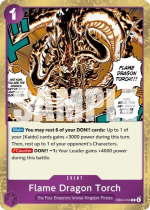 Flame Dragon Torch - The Azure Sea's Seven (EB04-040 R)