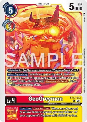 Geogreymon - BT13-012 (Reprint) - Advanced Booster Digimon Generation (AD-01)
