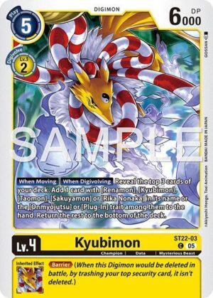 Kyubimon (ST22-03) - Starter Deck 22: Amethyst Mandala Advanced Deck Set (ST22-03 C)
