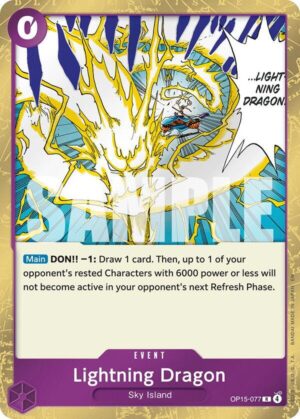 Lightning Dragon - Adventure on Kami's Island (OP15-077 R)