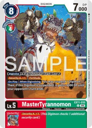 MasterTyrannomon - Dawn of Liberator (EX11-010 U)