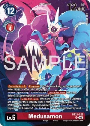 Medusamon (2026 Dash Pack Campaign) (Alternate Art - Chinese) - World Convergence (BT21-029 SR)