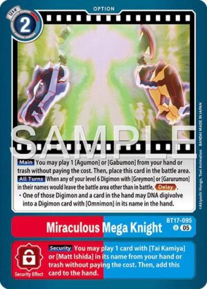Miraculous Mega Knight (Reprint) - Advanced Booster Digimon Generation (AD-01)