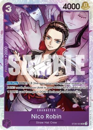Nico Robin - Starter Deck 26: PURPLE/BLACK Monkey.D.Luffy (ST26-003 SR)