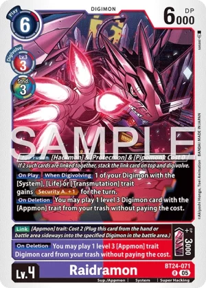 Raidramon - Time Stranger (BT24-071 R)