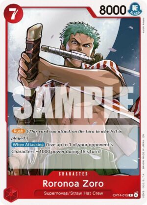 Roronoa Zoro - OP14-015 - The Azure Sea's Seven (OP14-015 R)