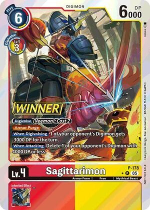 Sagittarimon (Store Tournament 2025 Vol.2 Winner Pack) - Digimon Promotion Cards (D-PR)