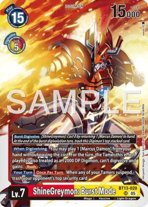ShineGreymon: Burst Mode (Reprint) - Advanced Booster Digimon Generation (AD-01)