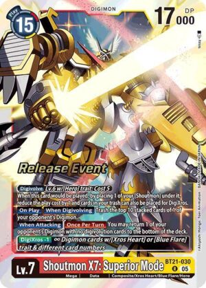 Shoutmon X7: Superior Mode - World Convergence Release Event Cards (BT-21_PR)