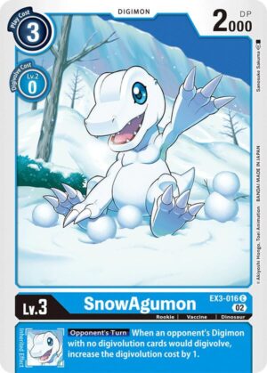 SnowAgumon - Draconic Roar (EX3-016 C)
