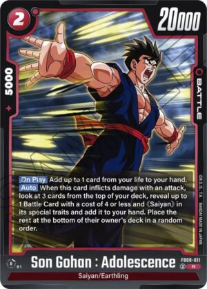 Son Gohan : Adolescence - FB08-011 - Saiyan's Pride (FB08-011 R)