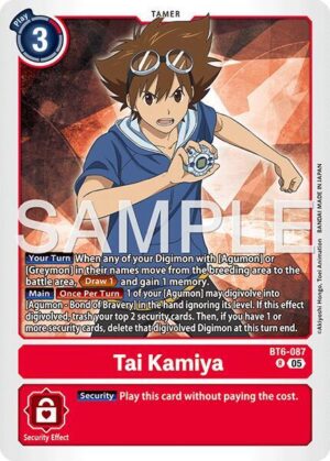 Tai Kamiya - BT6-087 (Reprint) - Advanced Booster Digimon Generation (AD-01)