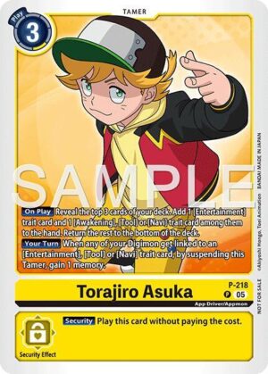 Torajiro Asuka (Official Store Tournament 2026 Vol. 1) - Digimon Promotion Cards (P-218 P)