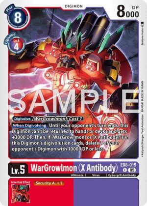 WarGrowlmon (X Antibody) (Reprint) - Advanced Booster Digimon Generation (AD-01)