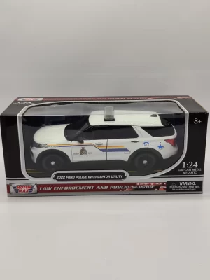 2022 POLICE INTERCEPTOR UTILITY WITH LIGHT BARS & PUSH BUMPERS 1/24 (RCMP)