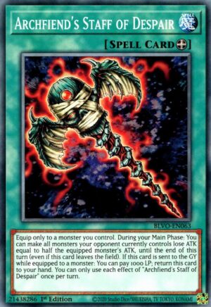 Archfiend's Staff of Despair - Blazing Vortex BLVO-EN063 - Common