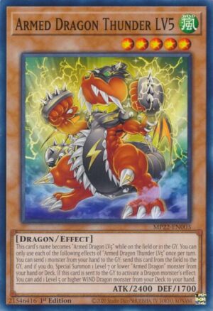 Armed Dragon Thunder LV5 - 2022 Tin of the Pharaoh's Gods MP22-EN003 - Common