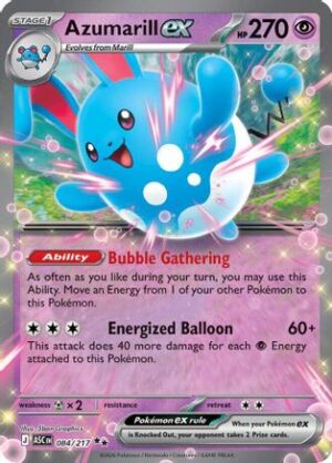 Azumarill ex 084/217 - Holofoil ME Ascended Heroes - Double Rare