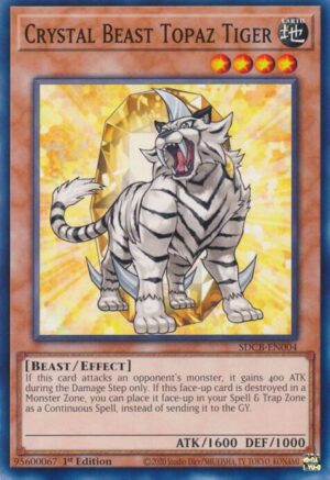 Crystal Beast Topaz Tiger - Structure Deck: Legend of the Crystal Beasts SDCB-EN004 - Common