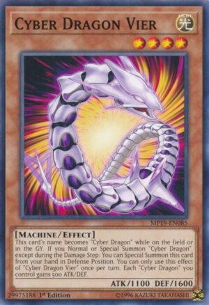 Cyber Dragon Vier - 2019 Gold Sarcophagus Tin Mega Pack MP19-EN085 - Common
