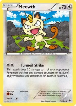 Meowth - 74/124 - Common