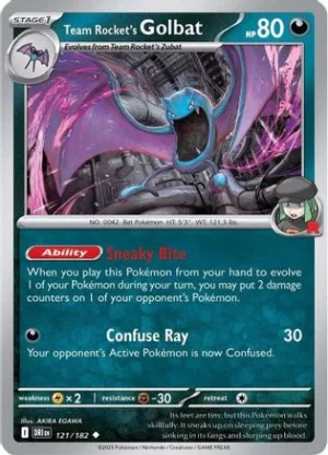 Team Rocket's Golbat - 121/182 - Uncommon