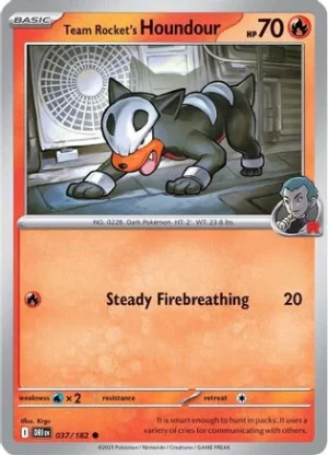 Team Rocket's Houndour - 037/182 - Common