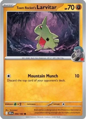 Team Rocket's Larvitar - 094/182 - Common