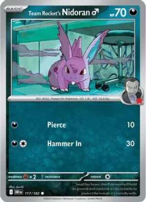 Team Rocket's Nidoran - 117/182 - Common