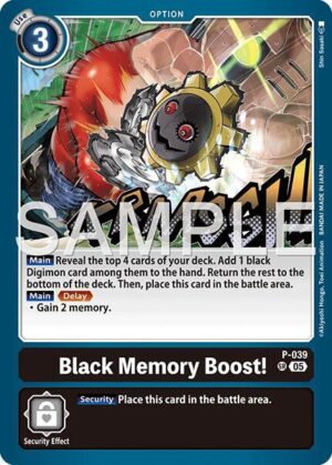 Black Memory Boost! (Reprint) - Advanced Booster Digimon Generation (P-039 SR)