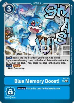 Blue Memory Boost! (Reprint) - Advanced Booster Digimon Generation (P-036 SR)