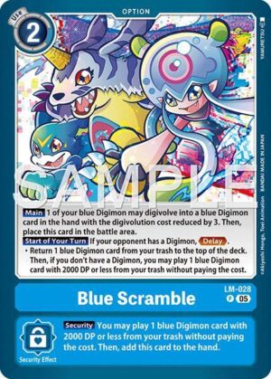 Blue Scramble (Reprint) - Advanced Booster Digimon Generation (LM-028 P)