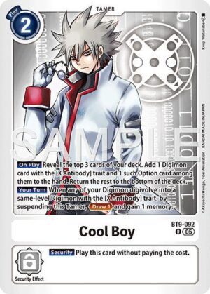 Cool Boy - BT9-092 (Reprint) - Advanced Booster Digimon Generation (BT9-092 R)