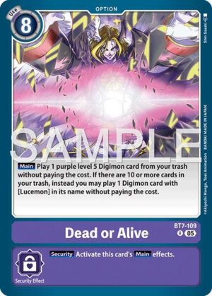 Dead or Alive (Reprint) - Advanced Booster Digimon Generation (BT7-109 R)
