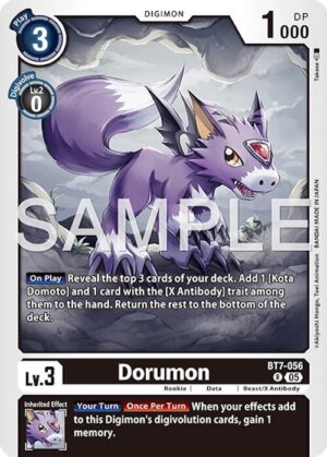 Dorumon (Reprint) - Advanced Booster Digimon Generation (BT7-056 R)