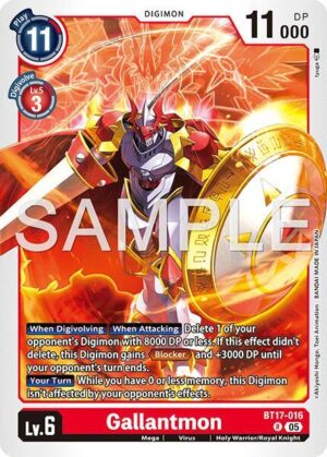 Gallantmon - BT17-016 (Reprint) - Advanced Booster Digimon Generation (BT17-016 R)