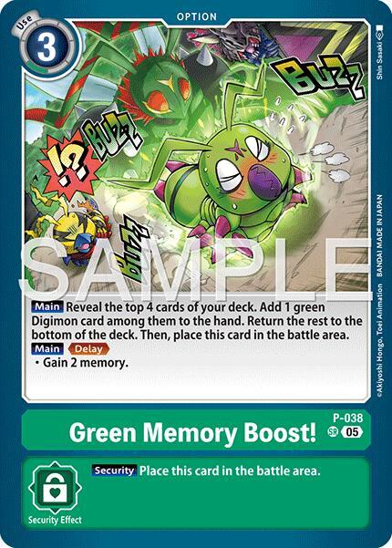 Green Memory Boost! (Reprint) - Advanced Booster Digimon Generation (P-038 SR)