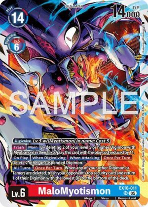 MaloMyotismon - Sinister Order (EX10-011 SR)